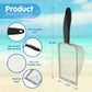 4E's Novelty 2X Shark Tooth Sifter for Beach with 2X Small Mesh Beach Bag for Shell Collecting, Metal Sand Scoop for Picking Up Shells - Beach Toys