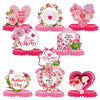 9 Pcs Floral Mother Birthday Table Centerpieces Pink, Floral Mother Party Table Decorations for Party, Best Mom Ever Honeycomb Party Supplies Kit