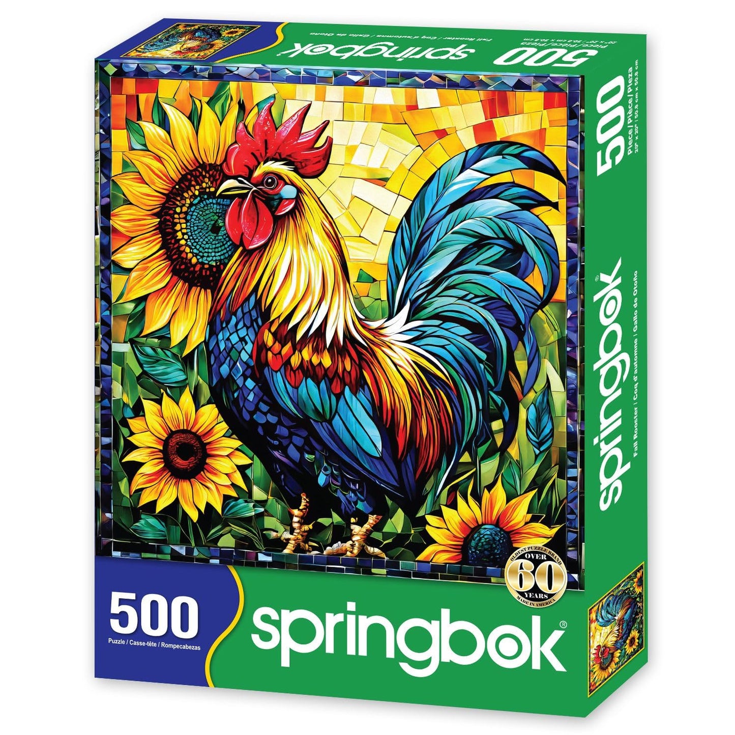 Springbok Fall Rooster 500 Piece Jigsaw Puzzle for Adults
