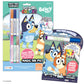 Bendon Official Bluey Imagine Ink Coloring Book Set 2 Pack with Mess-Free Markers, 16 Pages, 6 Magic Ink Markers, Built-in Storage Case, Travel Gift
