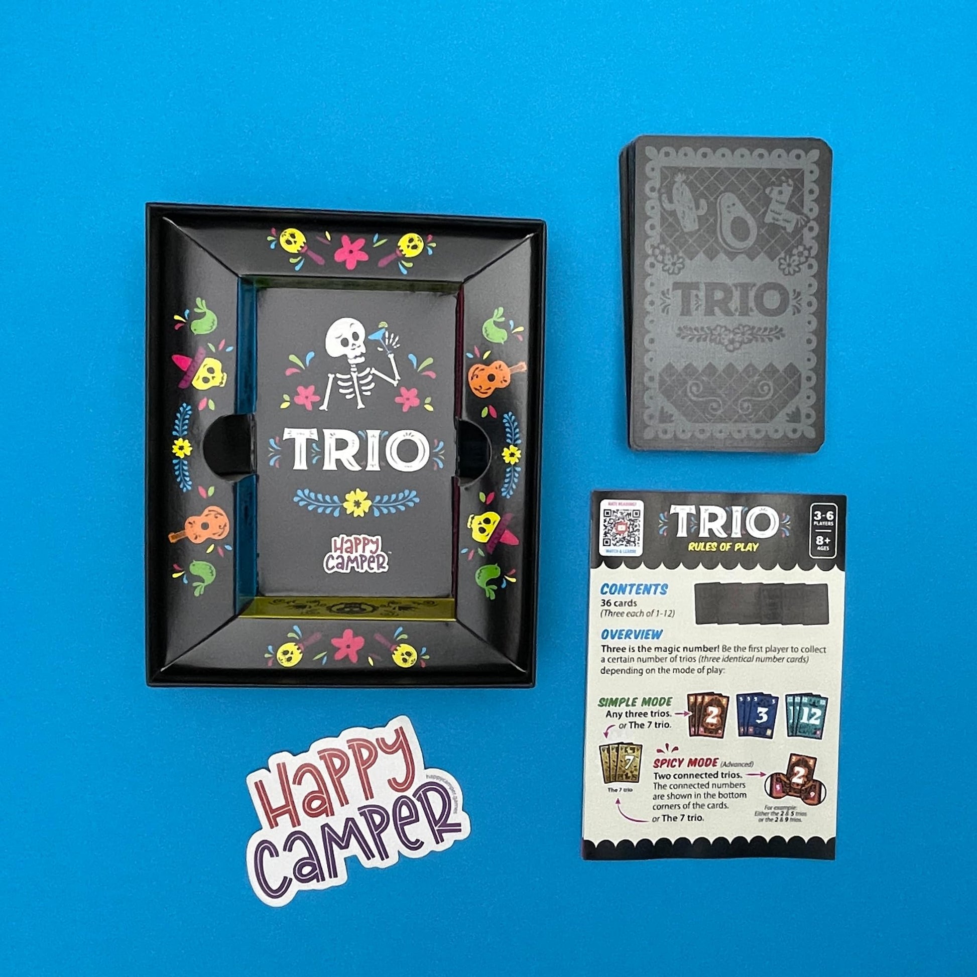 Happy Camper - Trio | Hottest New Family Game | Award-Winning | Game-of-The-Year | Great for Parties and Travel | 3-6 Players | Ages 8+