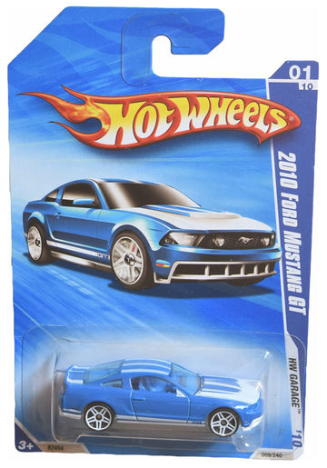 Hot Wheels 2010 Ford Mustang GT, [blue] 2010 Garage 1/10