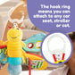 Lamaze Clip On Car Seat and Stroller Toy - Freddie the Firefly - Includes Lady Bug Teether - High Contrast Sensory Crinkle Toys for Babies - Infant