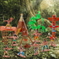 X Hot Popcorn 23 Pcs Indians Figurines, Resin American Indians Figurines