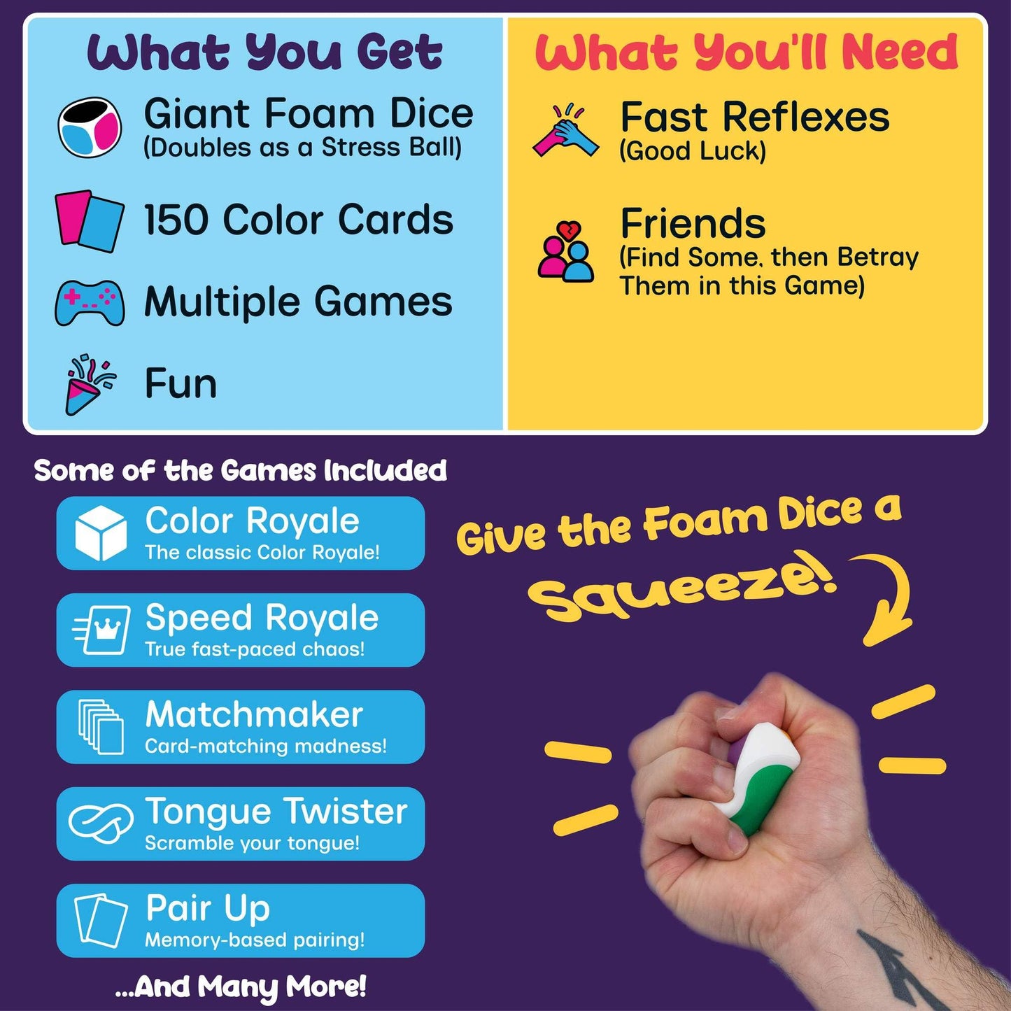 Zombie Ghost Games Color Royale Fast-Paced Family Card Game - Color Matching Party Game for Kids and Adults Fun Board Game Night - 5 to 15 Minutes