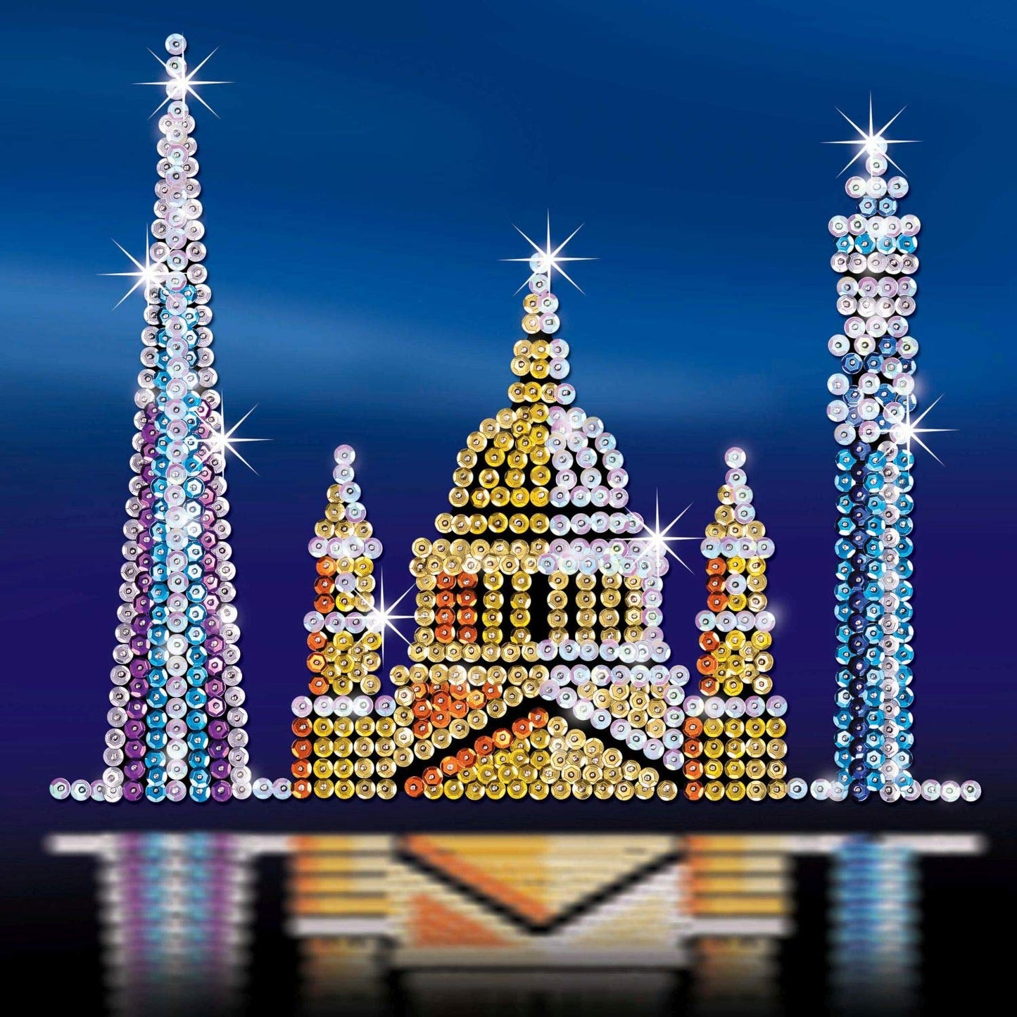 Sequin Art 1316 London Skyline Craft Project From The Style Range