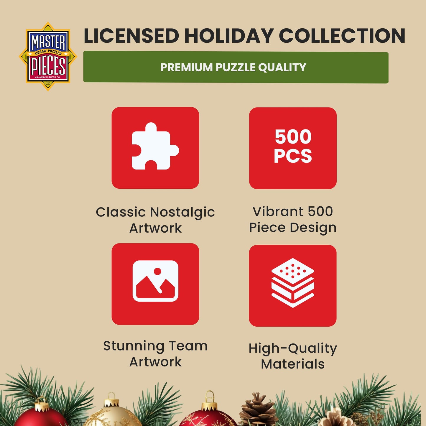 MasterPieces 500 Piece Holiday Movie Jigsaw Puzzle - National Lampoon's Christmas Vacation - 15"x21"