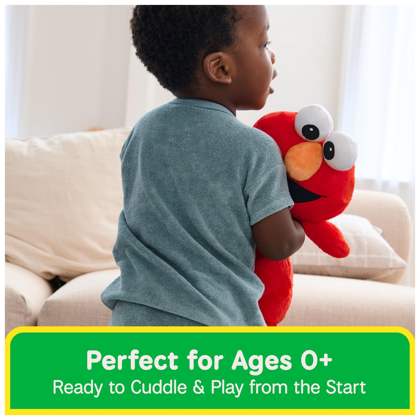 GUND Sesame Street Official Oh So Snuggly Elmo 12.5-Inch Plush Toy, Ages 0+