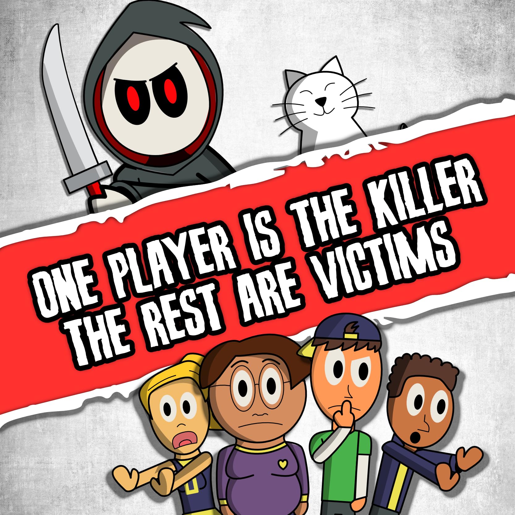 Don't Get Stabbed!: The Party Game Where You Get to Kill Your Family and Friends (for Pretend). Exciting Card Game for Adults and Horror Gift