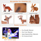 JOKFEICE Animal Figures 6pcs Plastic Woodland Animals Action Model for Science Project, Learning Educational Toys, Birthday Gift, Cake Topper for Kids
