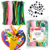Incraftables 600pcs Pipe Cleaners Craft Supplies Set (20 Colors). Best Thick Fuzzy Chenille Stems Sticks with Googly Eyes. Colorful & Assorted Bulk