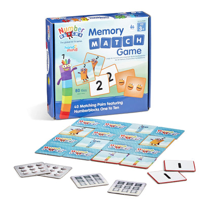 hand2mind Numberblocks Memory Match Game, Matching Card Game, Numbers for Toddlers, Kindergarten Math Toys, Counting Toys, Preschool Learning