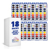 Color Swell Washable Bulk Watercolors, 18 pack, 8 Colors, Wood Brush, Classroom Bulk Pack - Bulk Watercolors