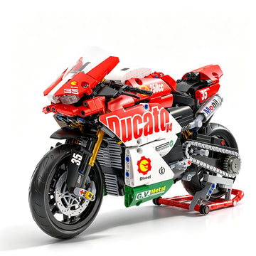 1:10 Motorcycle Building Block Set for Boys, Technical Motorbike Toy Superbike Display Collectible Model Kit Motorcycle Enthusiasts Ideal Birthday