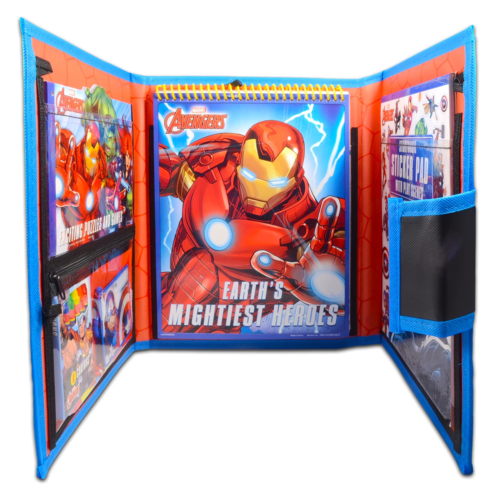 Marvel Avengers Ultimate Activity Set ~ Superhero Portfolio with Coloring Books, Stickers, Games, Puzzles, Drawing and More (Avengers Activities