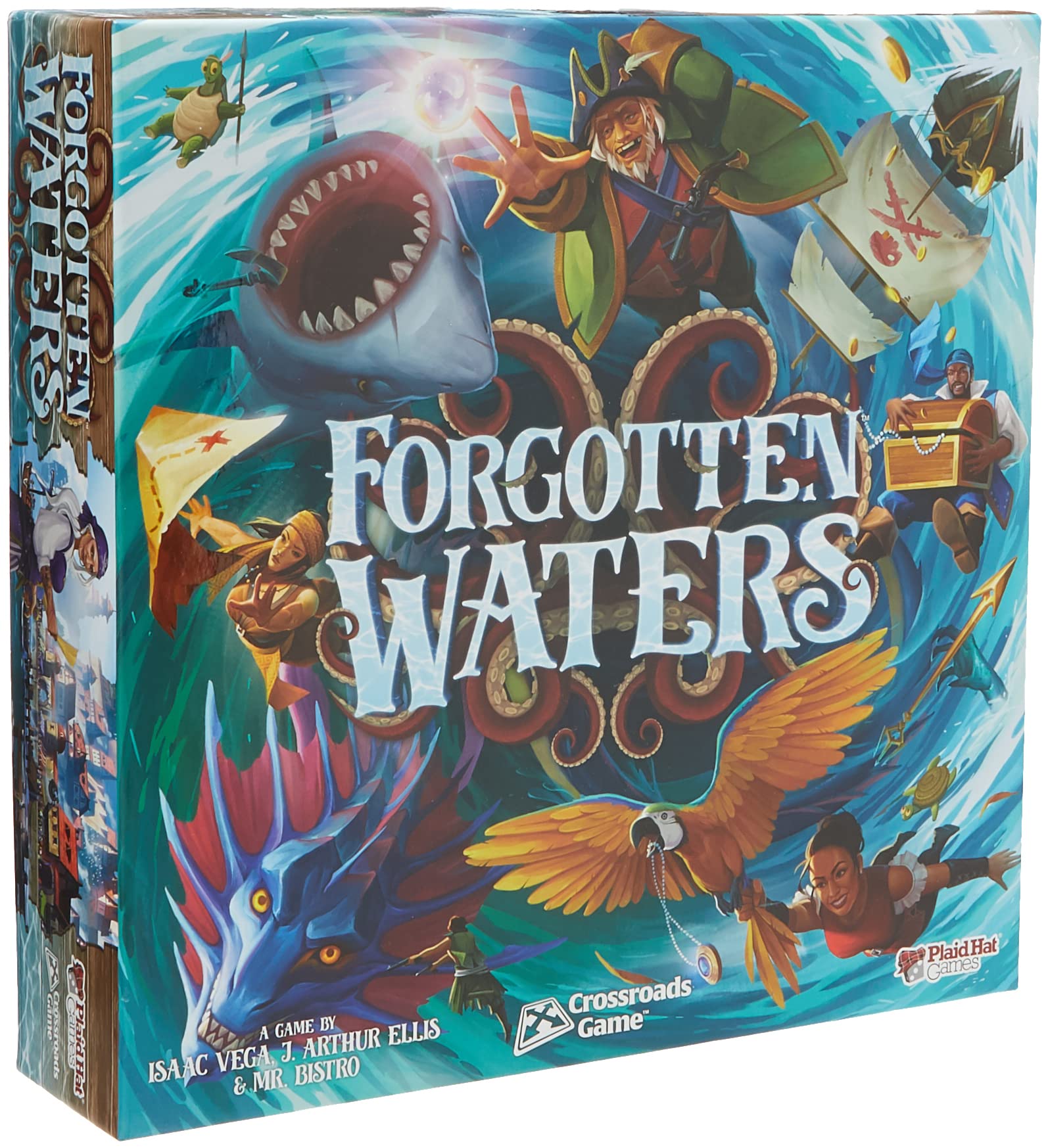 Forgotten Waters Board Game - Embark on a Hilarious Pirate Adventure in a World of High Seas Hijinks! Cooperative Strategy Game, Ages 14+, 3-7