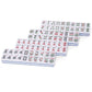 Yellow Mountain Imports American Mahjong Tiles, “Harbor Tide” - 166 Melamine Pieces with Chinese Characters, Western Letters & Numerals, Tiles-Only