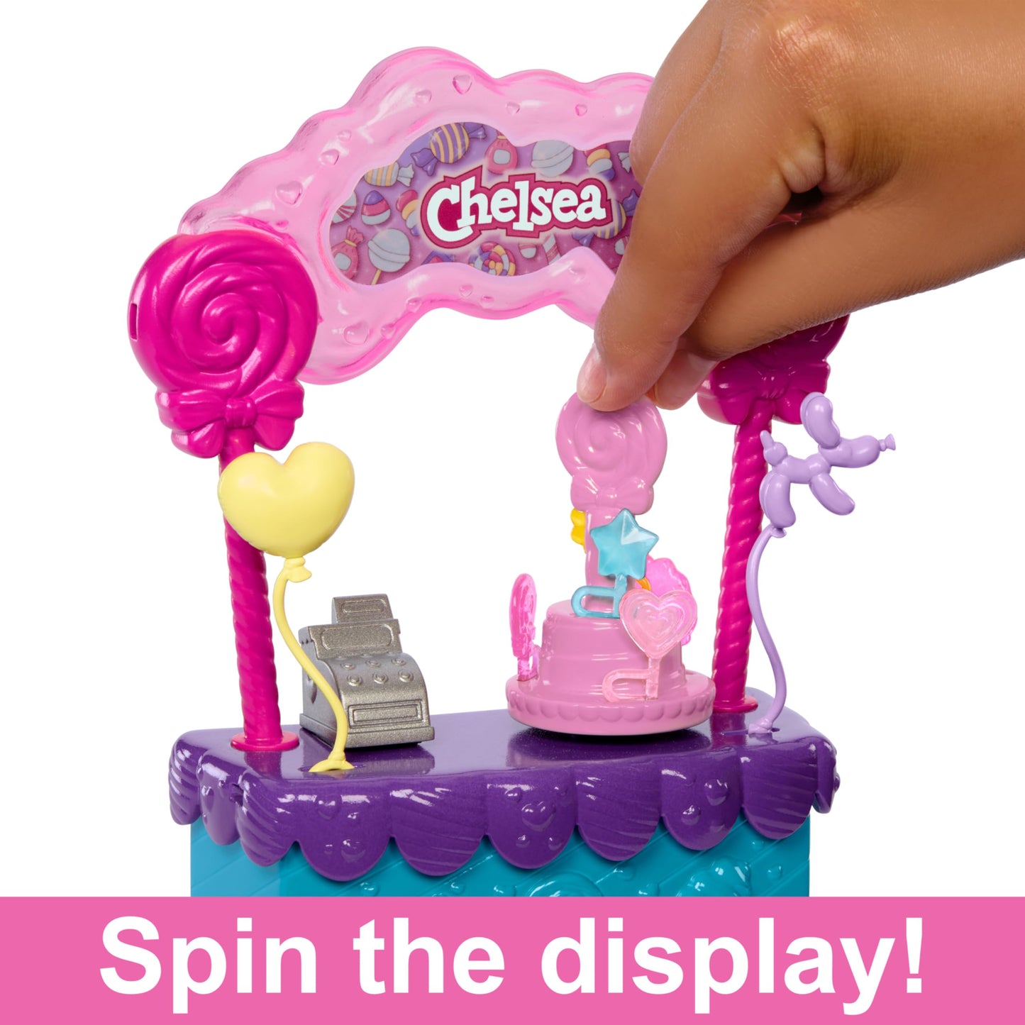 Barbie Chelsea Doll & Lollipop Stand Playset with Accessories, 10-Piece Toy Set from and Stacie to the Rescue Movie