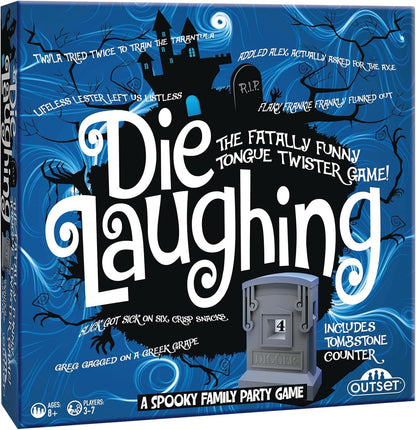 Outset Media Die Laughing - A Spooky Family Party Game - for 3 to 7 Players Ages 8 and up