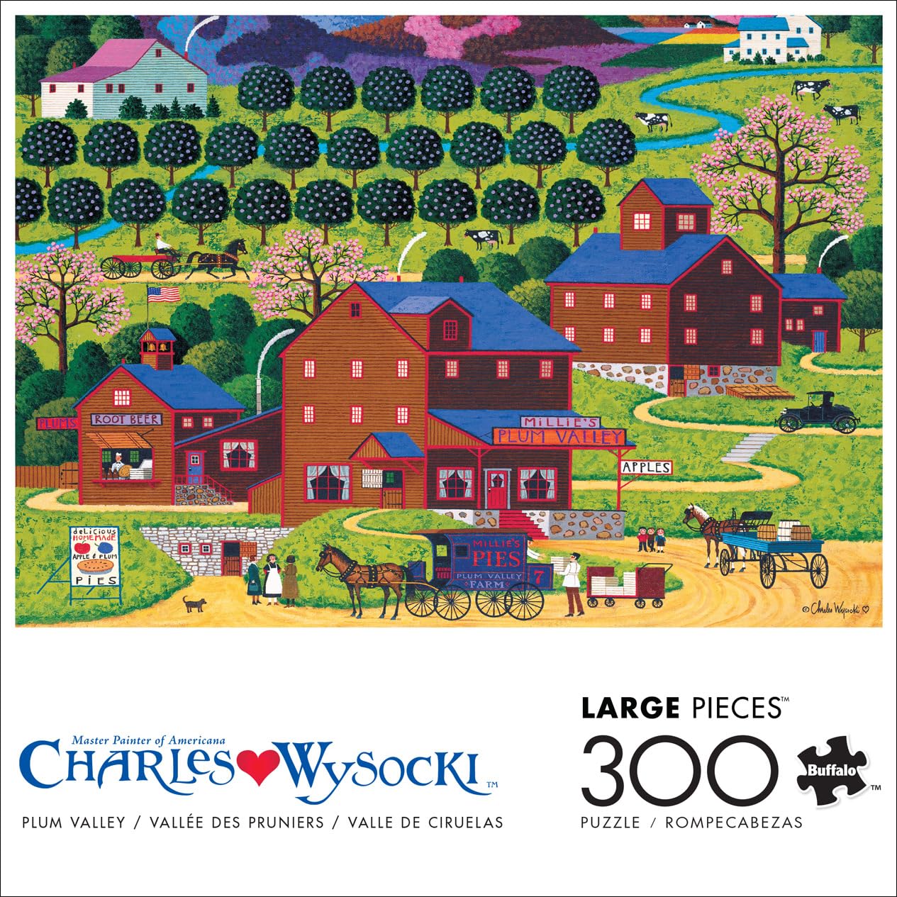 Buffalo Games - Charles Wysocki Plum Valley - 300 Large Piece Jigsaw Puzzle
