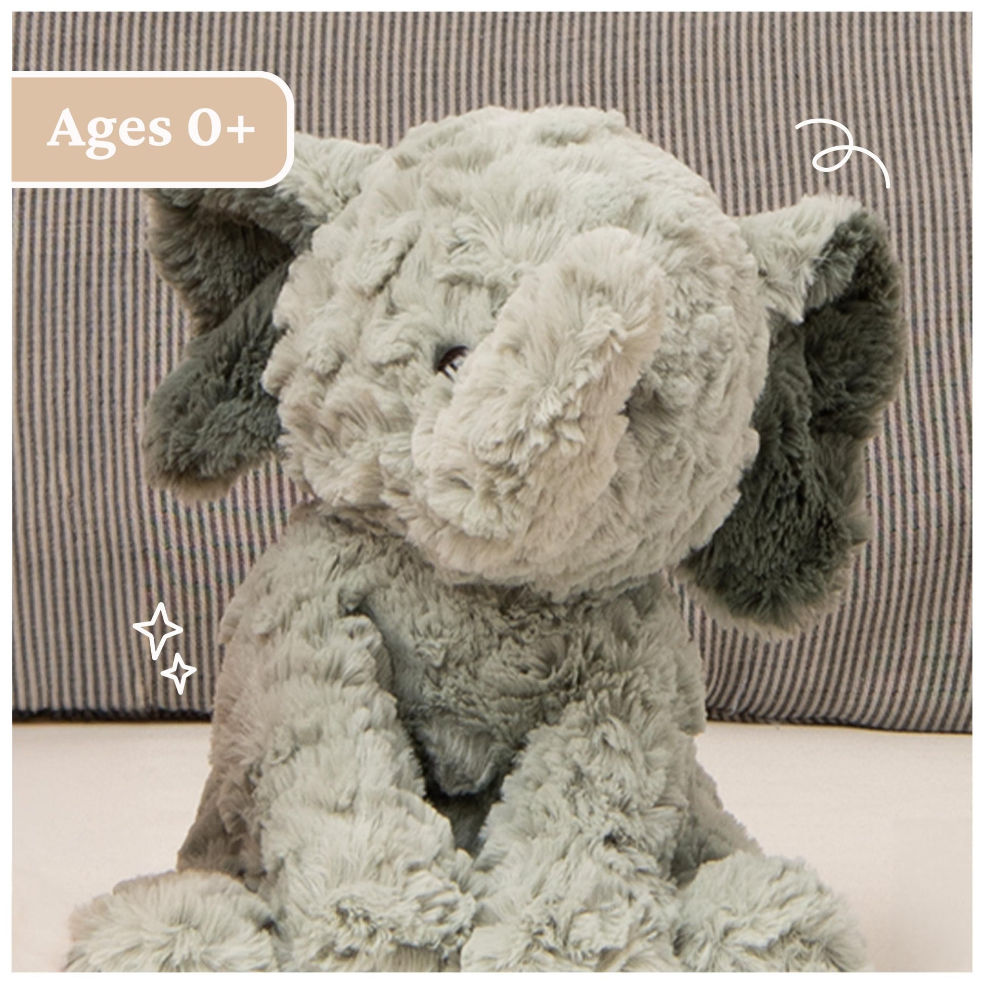 GUND Cozys Collection Elephant Stuffed Animal 10-Inch Plush Toy, Ages 0+