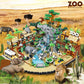 Zoo Building Model Set, 4800 Pcs Desert Zoo Micro Building Toys, Creative Zoological Park Model Set, Micro Particle Modular Building House, Gift