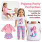 6pcs Doll Clothes Gift for 18 inch Doll Clothes and Accessories, Including 2 Complete Sets of Pajamas