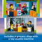 LEGO My City Apartment Building 60365 Toy Set with Connecting Three Floor Room Modules, Includes a Mobility Scooter, Bike and 6 Minifigures for