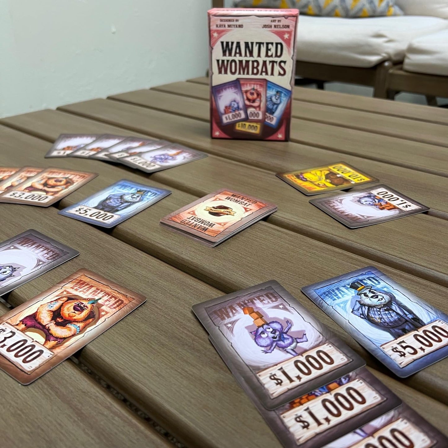 Wanted Wombats | Addictive Push Your Luck Strategy Card Game | Easy to Teach and Quick to Learn | Take with You Everywhere | Age 8+ | 2-6 Players
