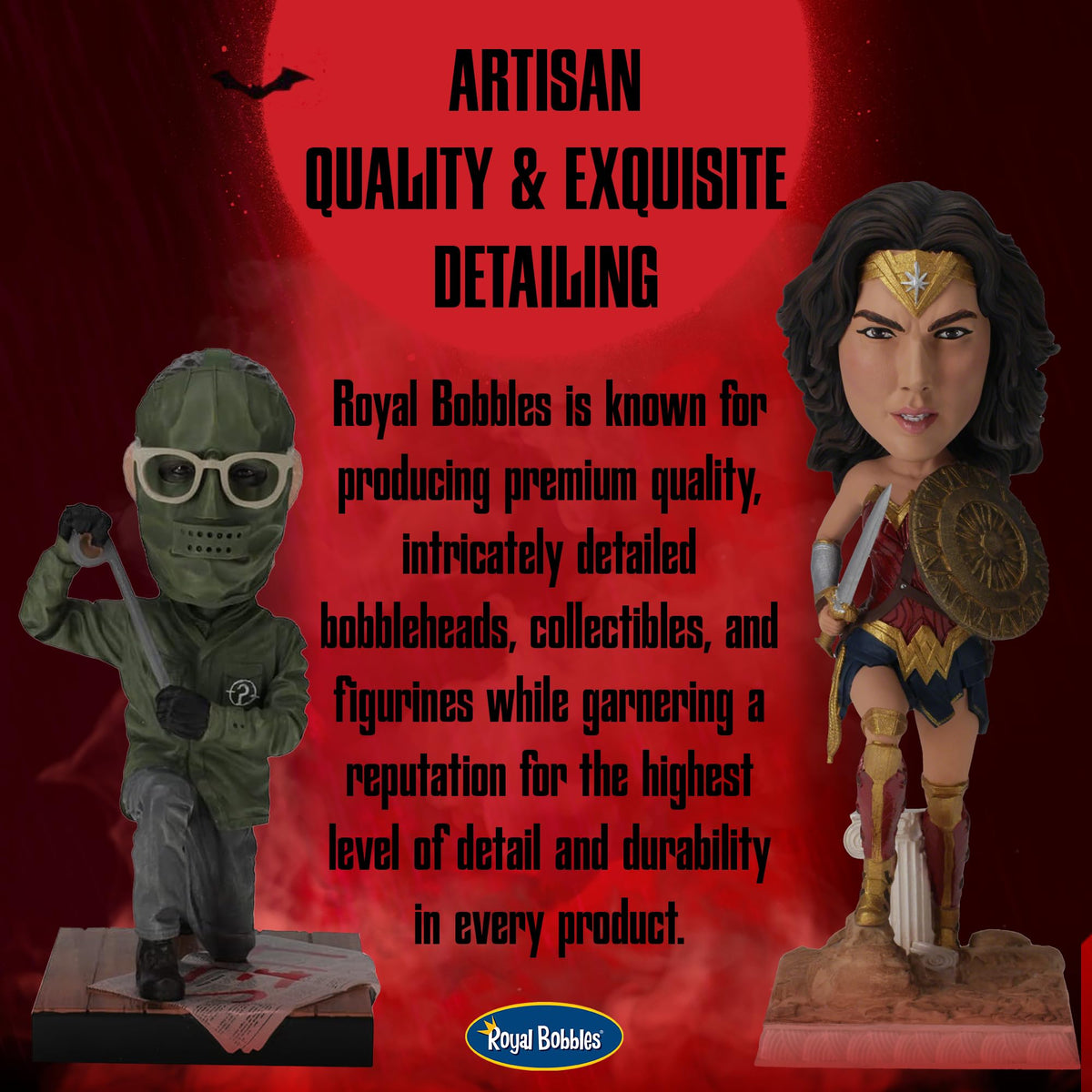 Royal Bobbles DC Comics Batman - 6 Inches Tall - Collectible Bobblehead Statue