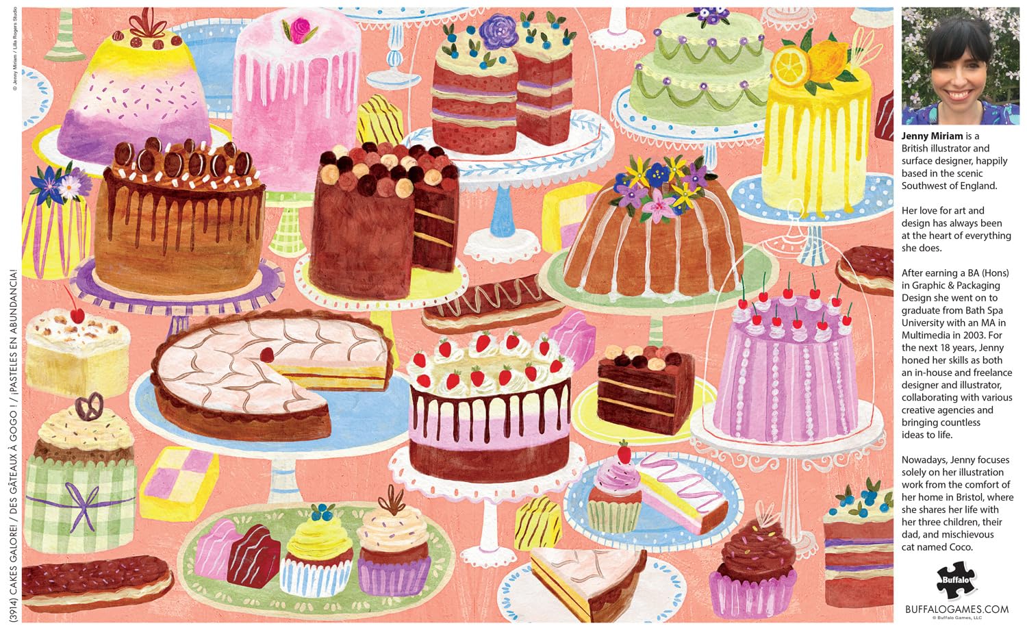 Buffalo Games - Bonjour Cakes Galore - 500 Piece Jigsaw Puzzle for Adults