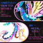 3D Metal Model Kits, Mechanical Undead Bird Seven Colors 3D Metal Puzzle,Steel Mythology Animal Series DIY Brain Teasers Simple 3D Puzzles Home Decor