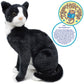 TigerHart Tate The Tuxedo Cat - 14 Inch Stuffed Animal Plush Black and White Kitten