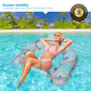 Keriday Inflatable Pool Float Chair - Floating Pool Chair Lounge Floats for Swimming Pool Water Chair Pool Lounger with Cup Holder Pool Toy Party