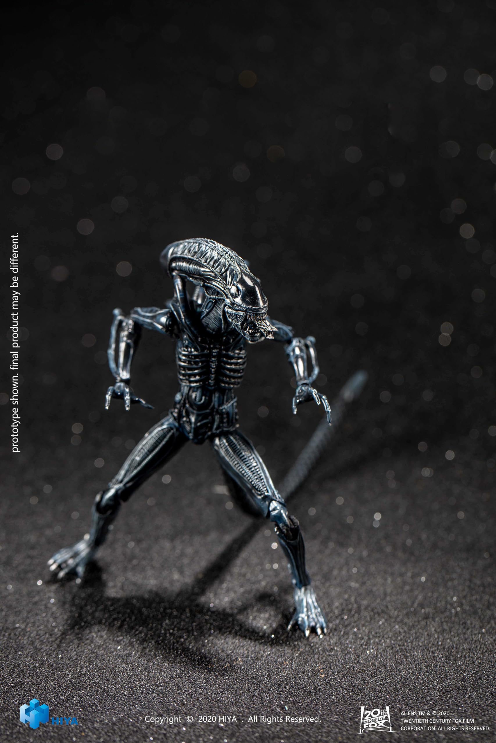 Hiya Toys Exquisite Mini Series 1/18 Scale 5 Inch Aliens Alien Warrior Blue Action Figure