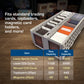 BCW Collectible Card Bin - (Single, Gray) | Holds up to 1600 Cards | Plastic Storage Box for Pokémon, MTG & Sports Cards