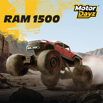 Motor Dayz RC 4WD Heavy Metal RAM 1500 Pickup Truck - 1:14 Scale, Officially Licensed Stamped Metal Body, 4x4 All-Wheel Drive, 2.4GHz Full-Function