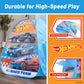 Hot Wheels™ Speed Zone Pop Up Play Tent for Kids - Triangle Indoor Playhouse with Peek Through Window - Easy Setup, Folds Flat for Storage - Safe