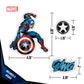 Marvel Captain America Vinyl Decals - Set of 9 Outdoor Rated Stickers for Car, Laptop, Computer, Water Bottle - Marvel Stickers for Kids and Adults