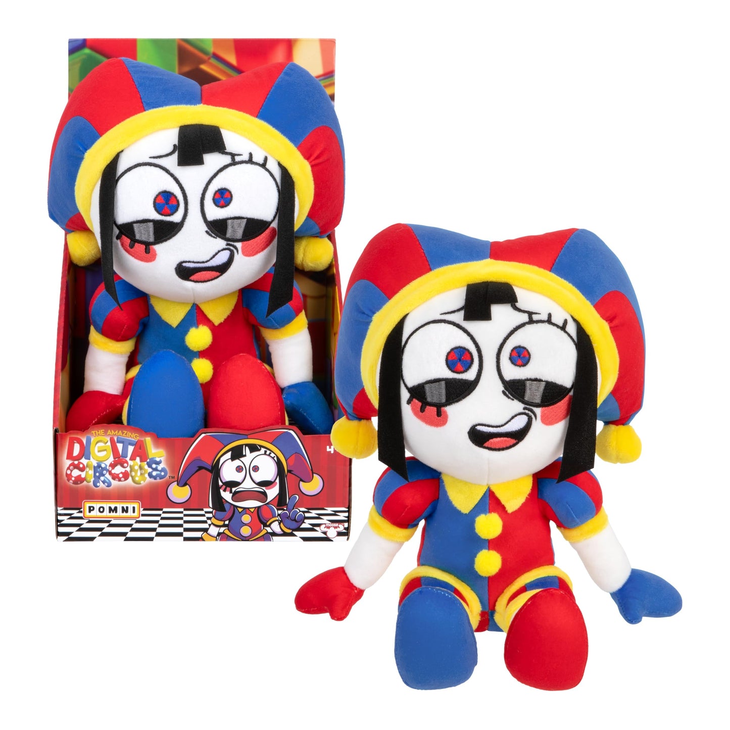 The Amazing Digital Circus Large Plush Pomni Figure, 12"/ 30 CM Figure Made with Premium Materials, Also Available is The Large Size Plush Caine