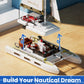 Mould King Catamaran Sailboat Building Kits, Ocean Explorer Boat Model, House Decor for Boys to Play, Gift for 8+ Years Old and Adult (890 Pcs)