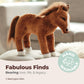 Bearington Collection Blaze Plush Stuffed Animal Brown Horse 13.5 inches - Horse Plush
