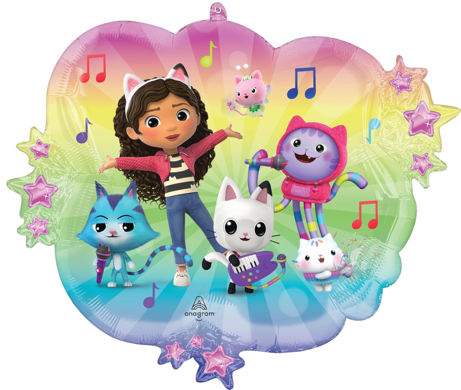 Gabby Birthday Party Supplies Cats and Dollhouse 6pc Balloons Decorations