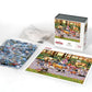 Boardwalk Dog Walker 1000 Piece Jigsaw Puzzle Funny Autumn Animal Puzzles with Premium Box, Gift for Adults and Family 19"x26"