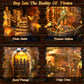 Pirate Book Nook Kit - DIY Miniature House Kit for Adults, Teens, Dollhouse Booknook Bookshelf Insert Decor with LED Light, 3D Wooden Puzzle Gifts