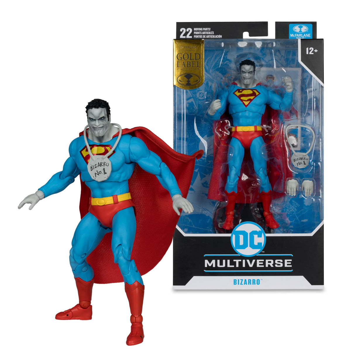McFarlane DC Multiverse Bizzaro (DC Classic) Gold Label 7" Action Figure Toy