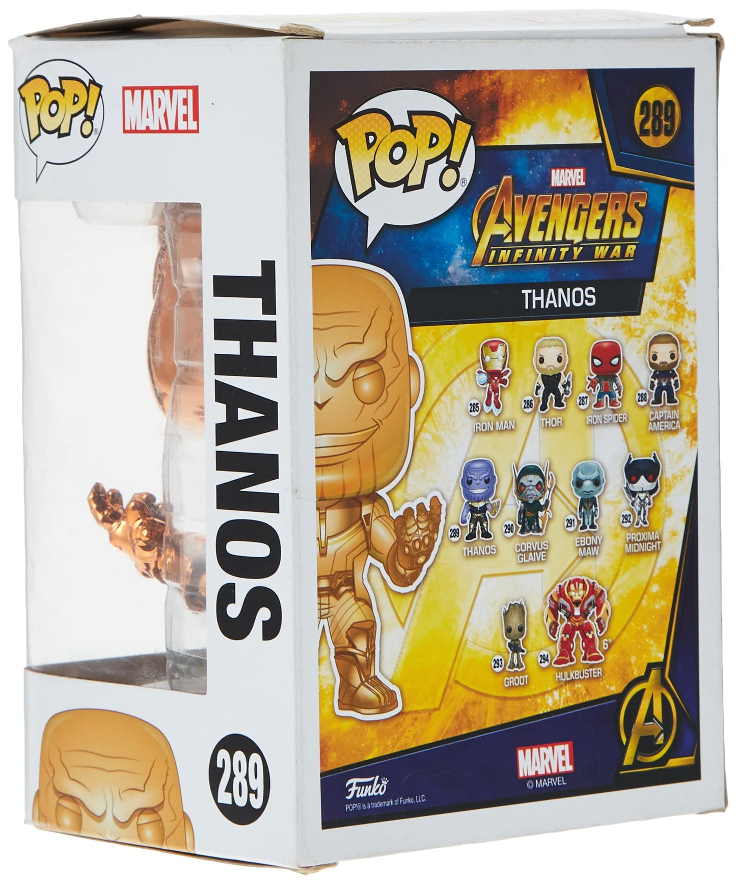 Pop Funko Thanos Orange Chrome Walmart Exclusive Vinyl Figure