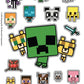 Minecraft Stationery Set for Boys - Bundle with Video Game Notebook, Stickers, Coloring Utensils, Pencil Holder, More | Minecraft Art Set for Kids