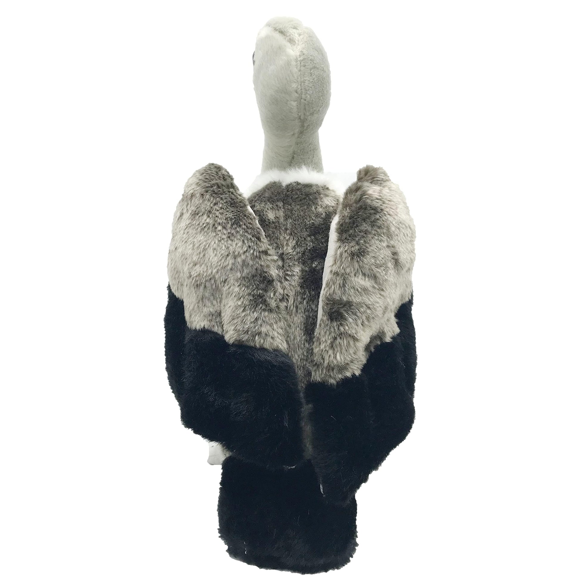JIANEEXSQ Cute Life Like Vulture Stuffed Animal Plush Toy Simulation Cinereous Vulture Doll Children Birthday Gift 14in