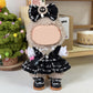 6 Set 17cm Doll Clothes, Clothes for Dolls Outfit, Accessories for 17cm Dolls Clothes T-Shirt + Dress + Bow + Handbag + Necklace + Shoes, No Doll